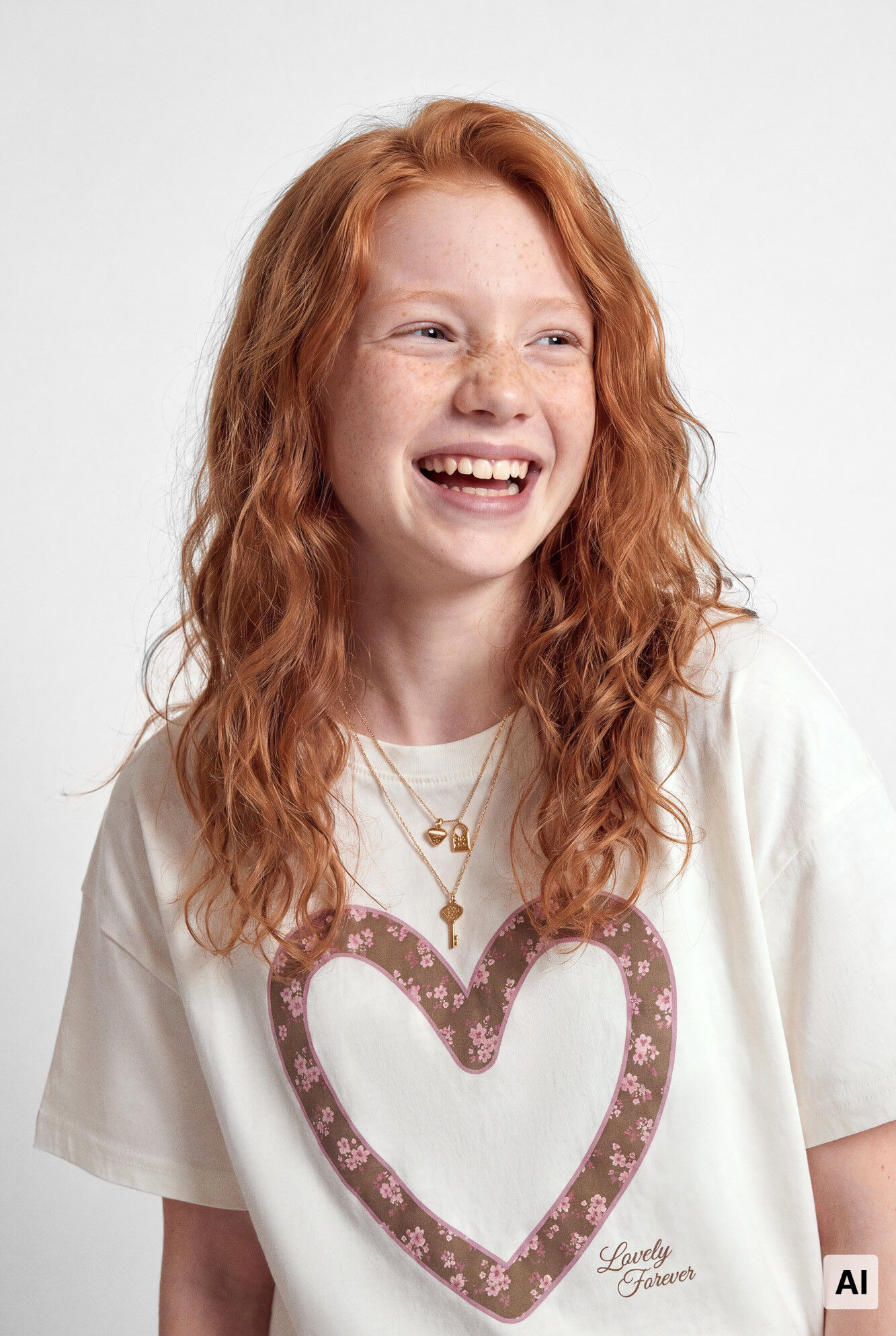 Springfield Kids Playera manga corta de coraz&oacute;n para ni&ntilde;a