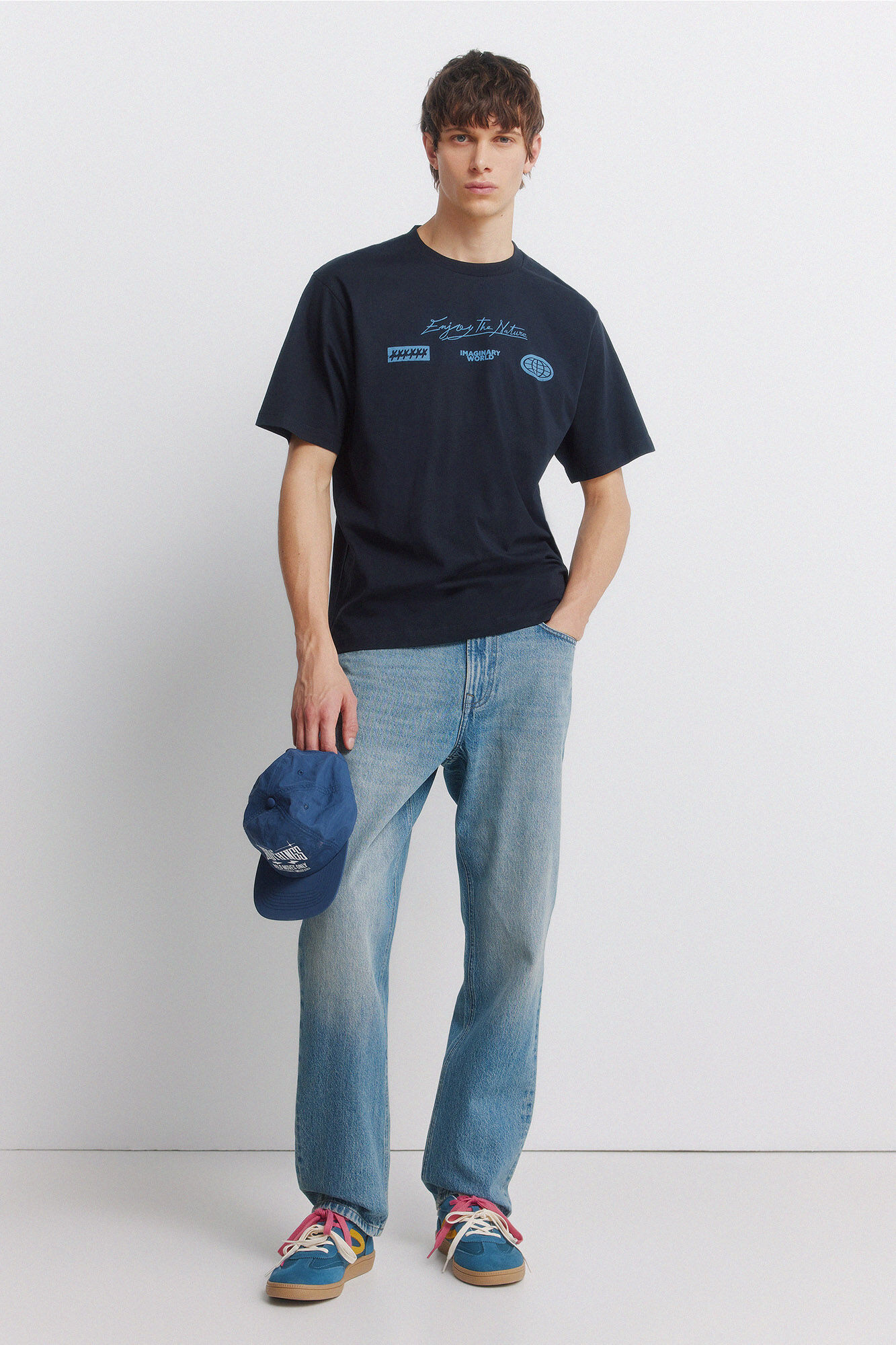 Springfield Playera con logo azul