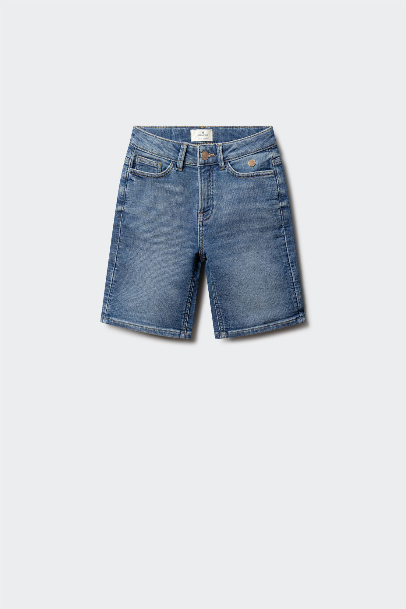 Springfield Kids Bermudas de mezclilla slim knit para ni&ntilde;o