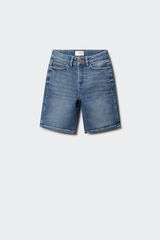 Springfield Kids Bermudas de mezclilla slim knit para ni&ntilde;o azul