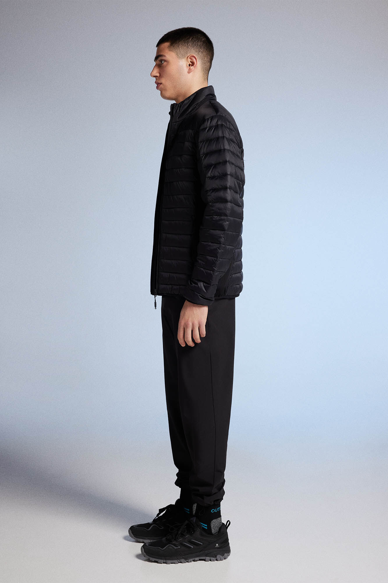 Springfield Chamarra acolchada combinada negro