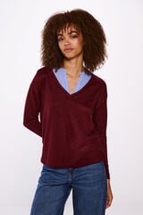Springfield Playera combinada tacto suave púrpura