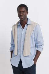 Springfield Camisa vestir estructura easy care azul