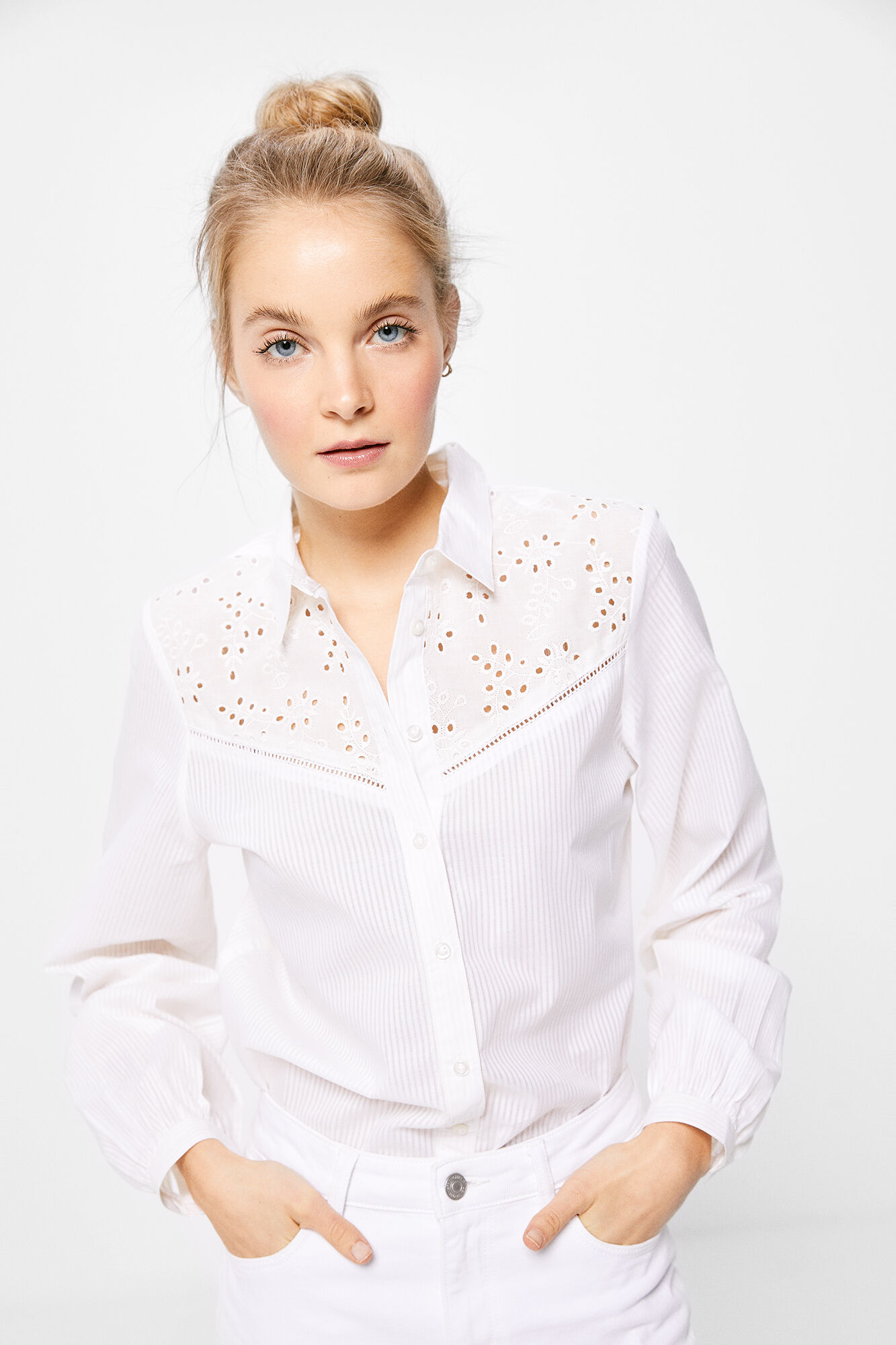 Camisa bordado suizo online