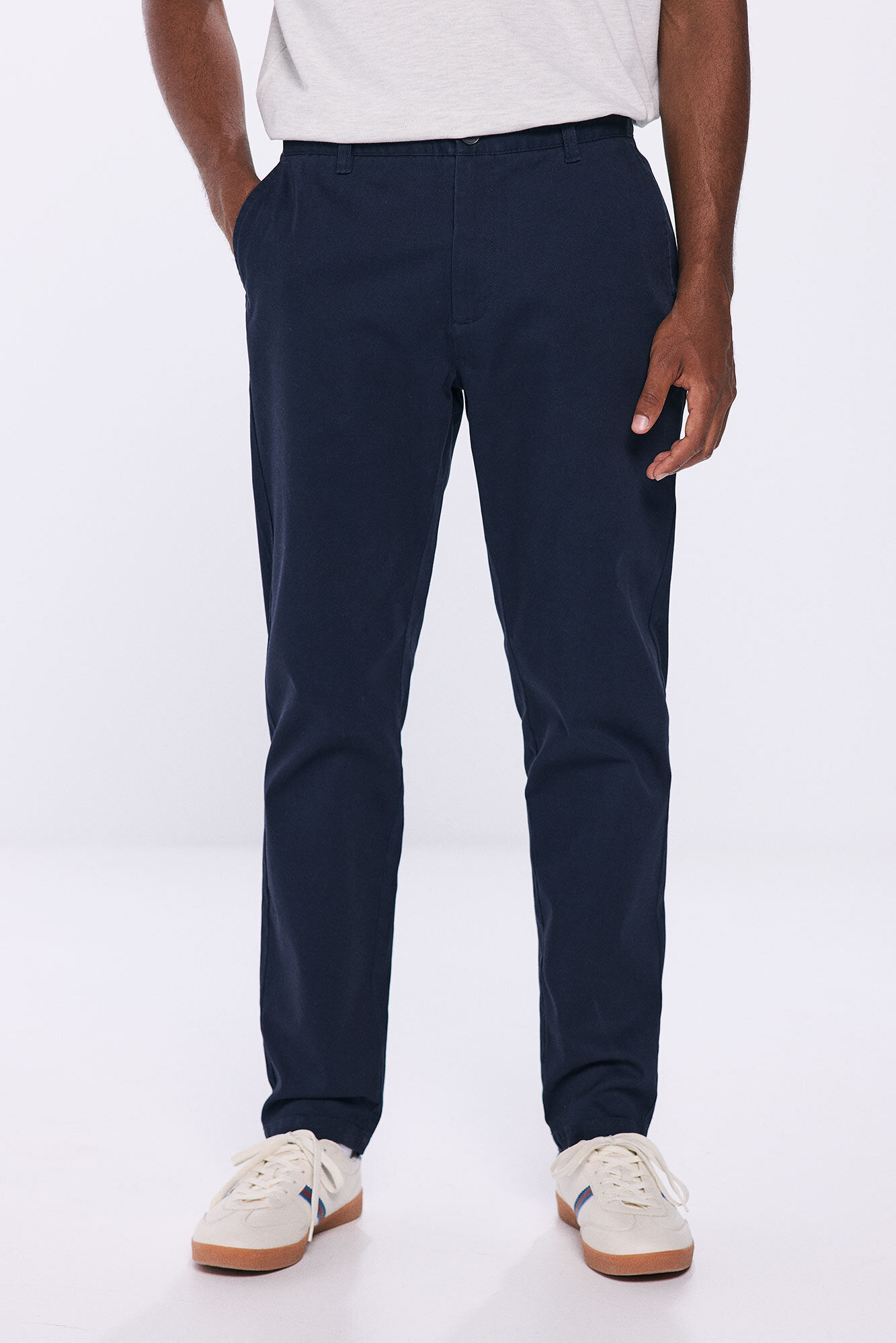Springfield Pantal&oacute;n chino vestir comfort slim fit azul