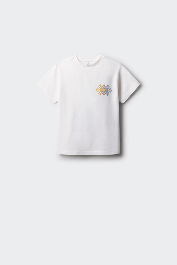 Springfield Kids Camiseta trival niño marfil