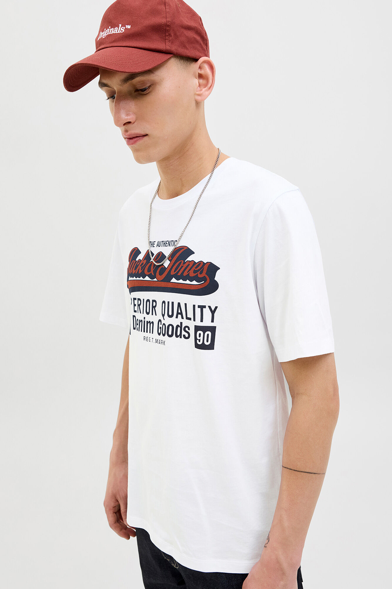 Jack & Jones Playera con logo grande