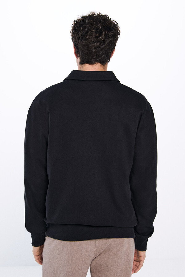 Springfield Sudadera polo interlock negro
