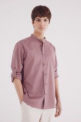 Springfield Camisa mao lino fucsia
