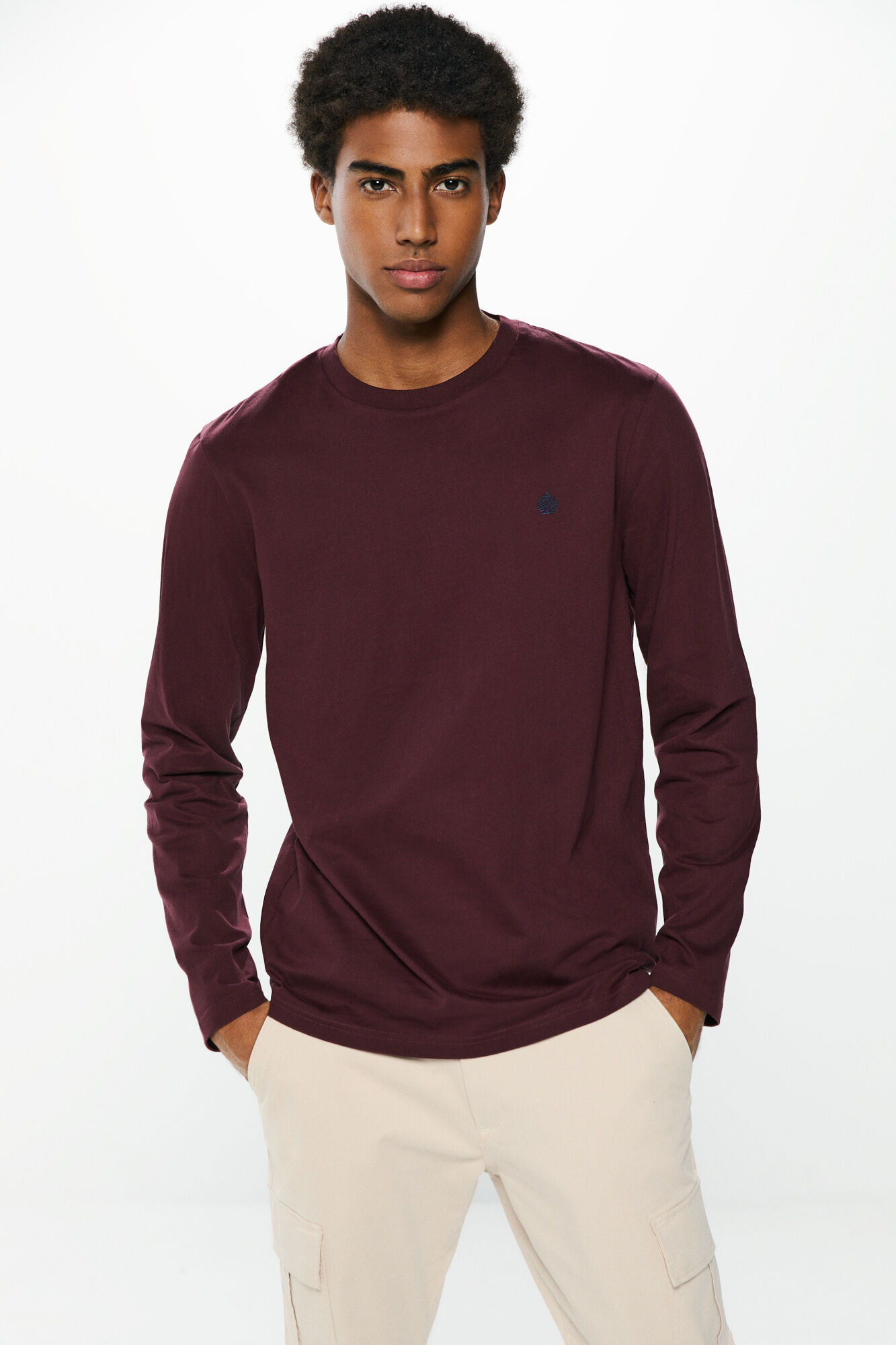 Camisetas manga larga hombre shop