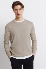 Springfield Su&eacute;ter b&aacute;sico con logo Springfield caf&eacute;