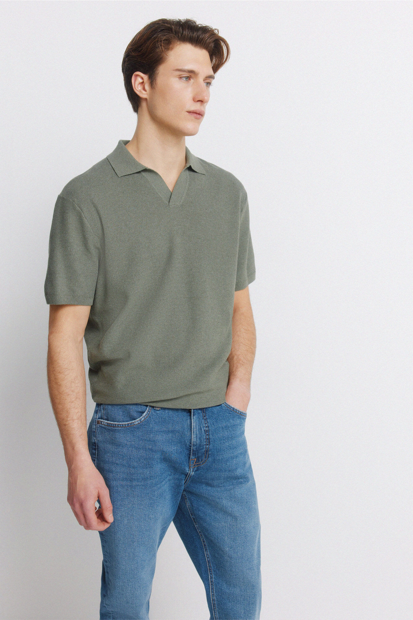 Springfield Jeans lavado medio slim fit azul