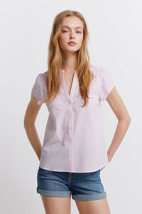 Springfield Blusa de algod&oacute;n con encaje