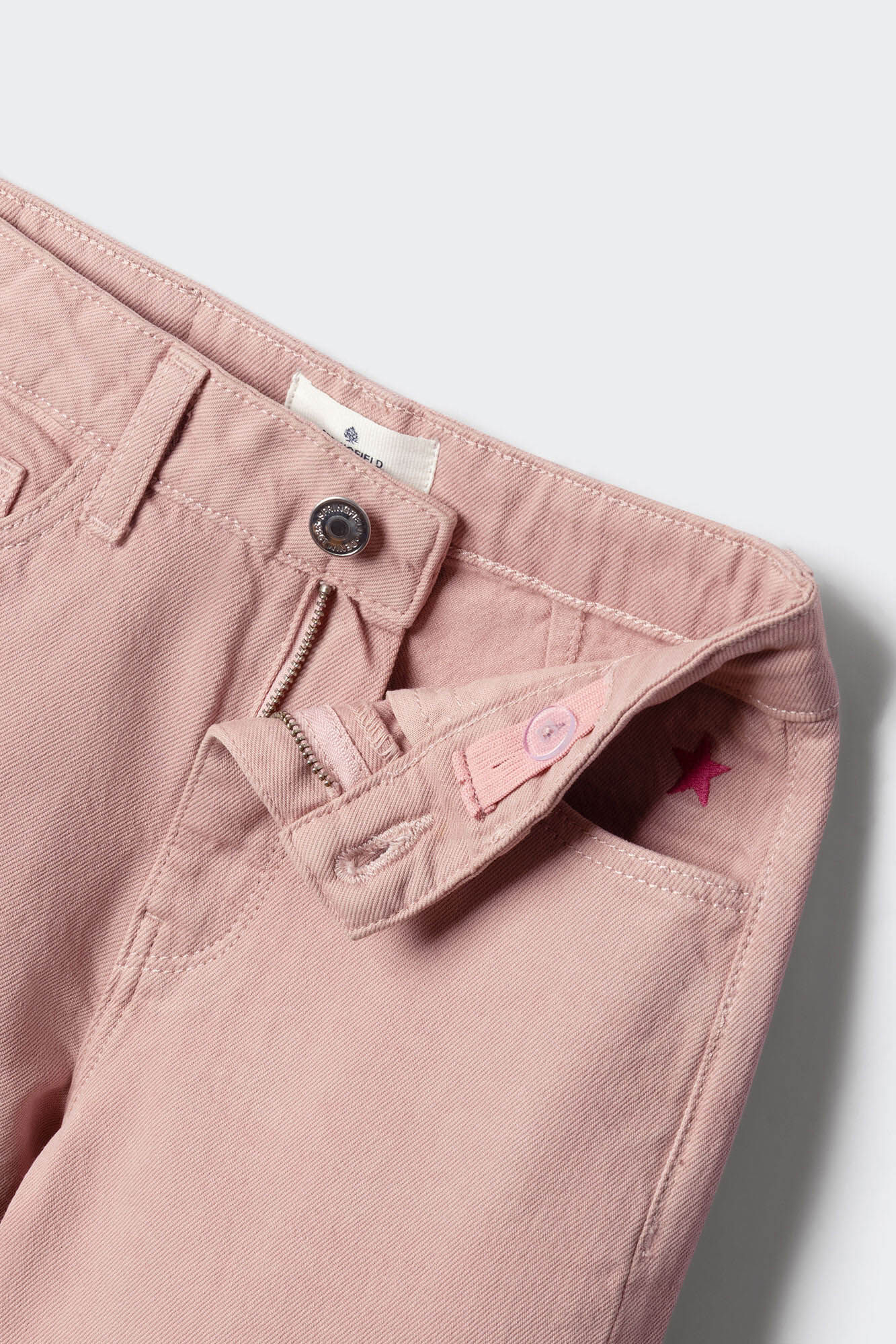 Springfield Kids Culotte b&aacute;sico para ni&ntilde;a de sarga rosa