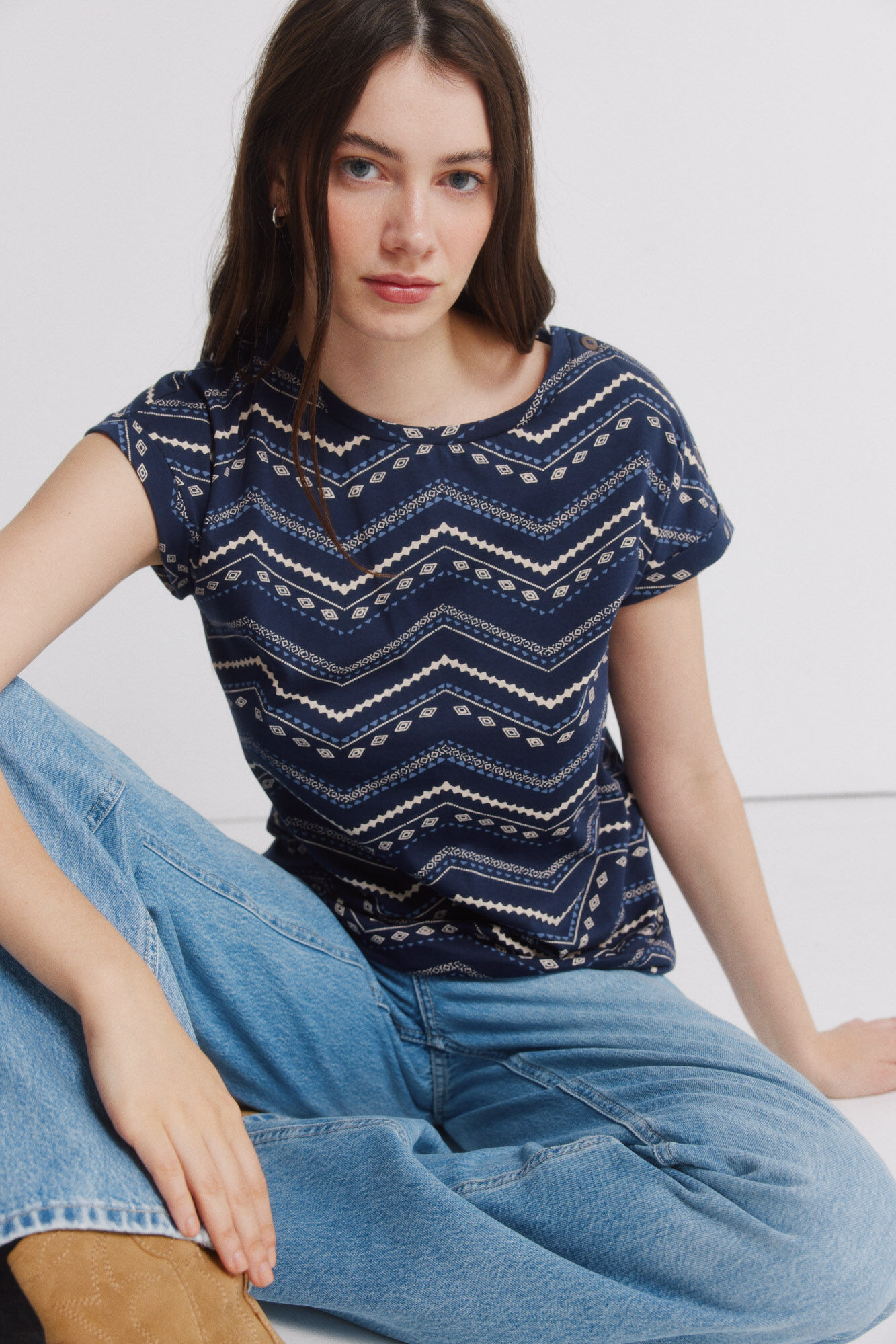 Springfield Playera manga corta de algod&oacute;n