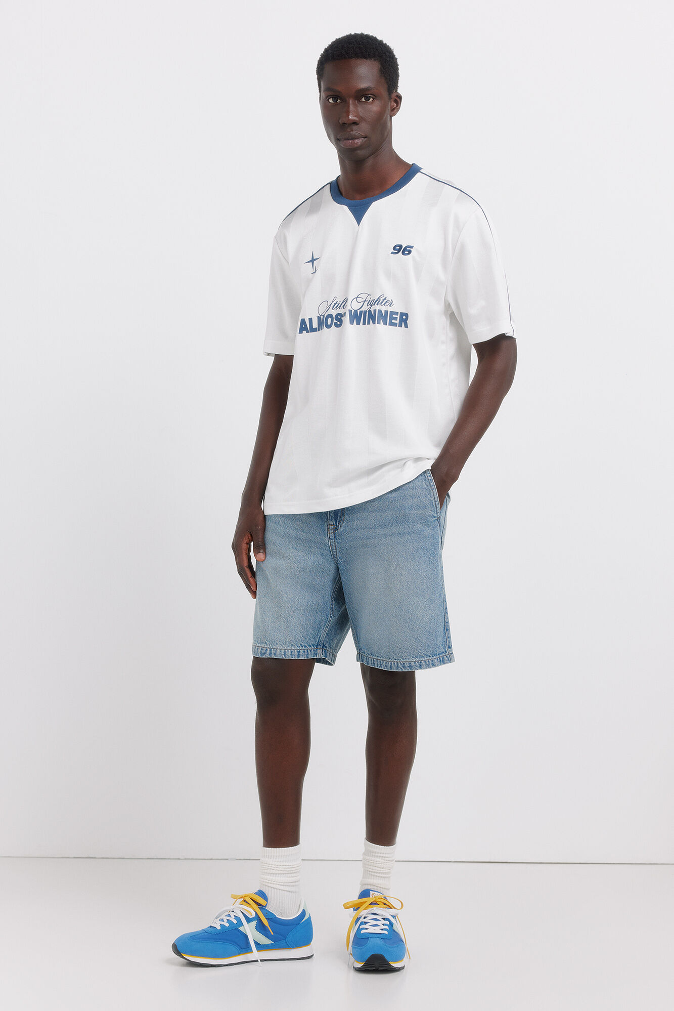 Springfield Bermudas chino de mezclilla straight fit