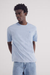 Springfield Playera microraya azul