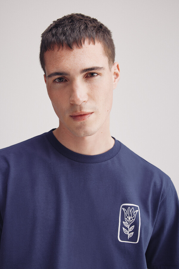 Springfield Playera stay wild azulado