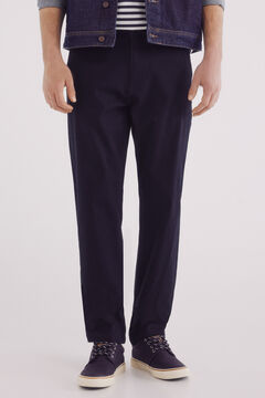 Springfield Pantalón chino estructura comfort fit azul