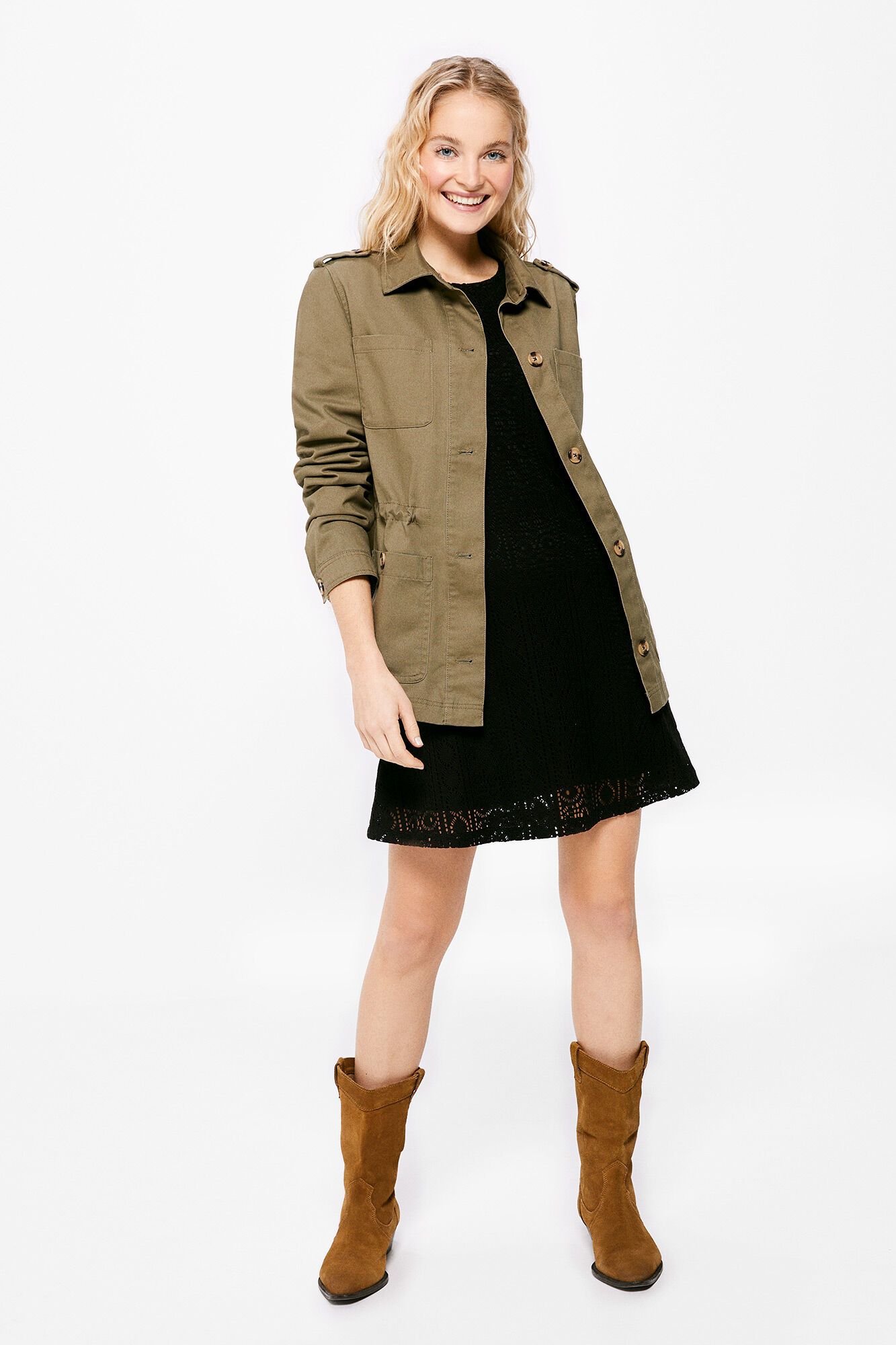 Springfield Chamarra Sahariana kaki