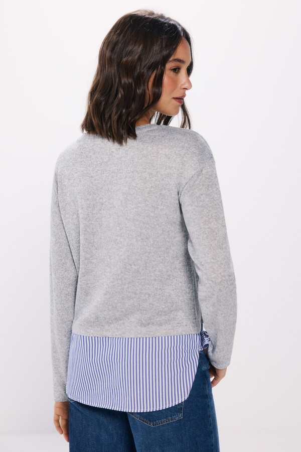 Springfield Playera combinada gris