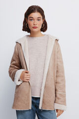 Springfield Chamarra con capucha de doble cara café