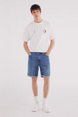 Springfield Bermuda vaquera ultra ligera regular fit azul