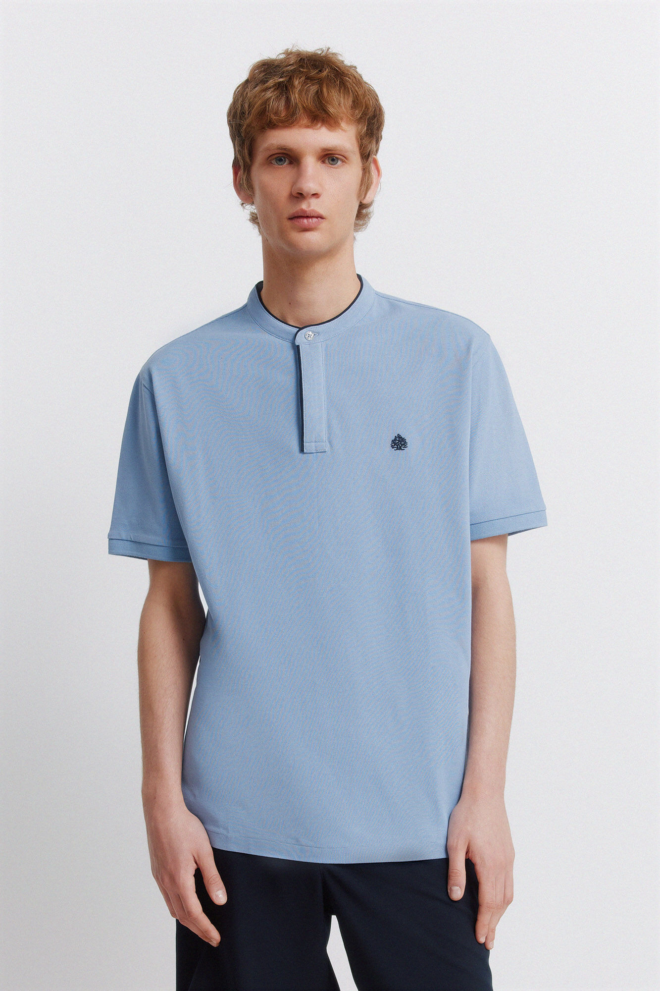 Springfield Polo de piqu&eacute; cuello mao slim fit