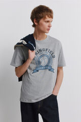 Springfield Playera logo sport gris