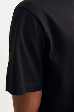 Springfield Playera regular fit logo negro