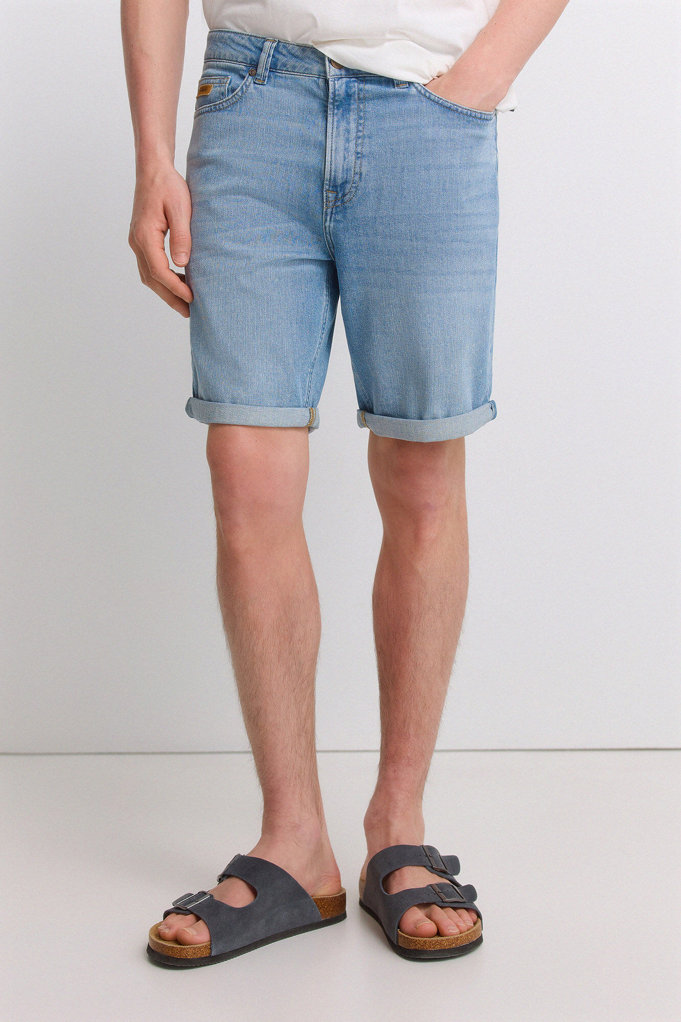 Springfield Bermudas de mezclilla ultra ligera slim fit
