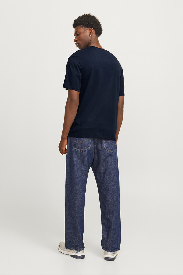 Jack & Jones Playera regular fit logo marino