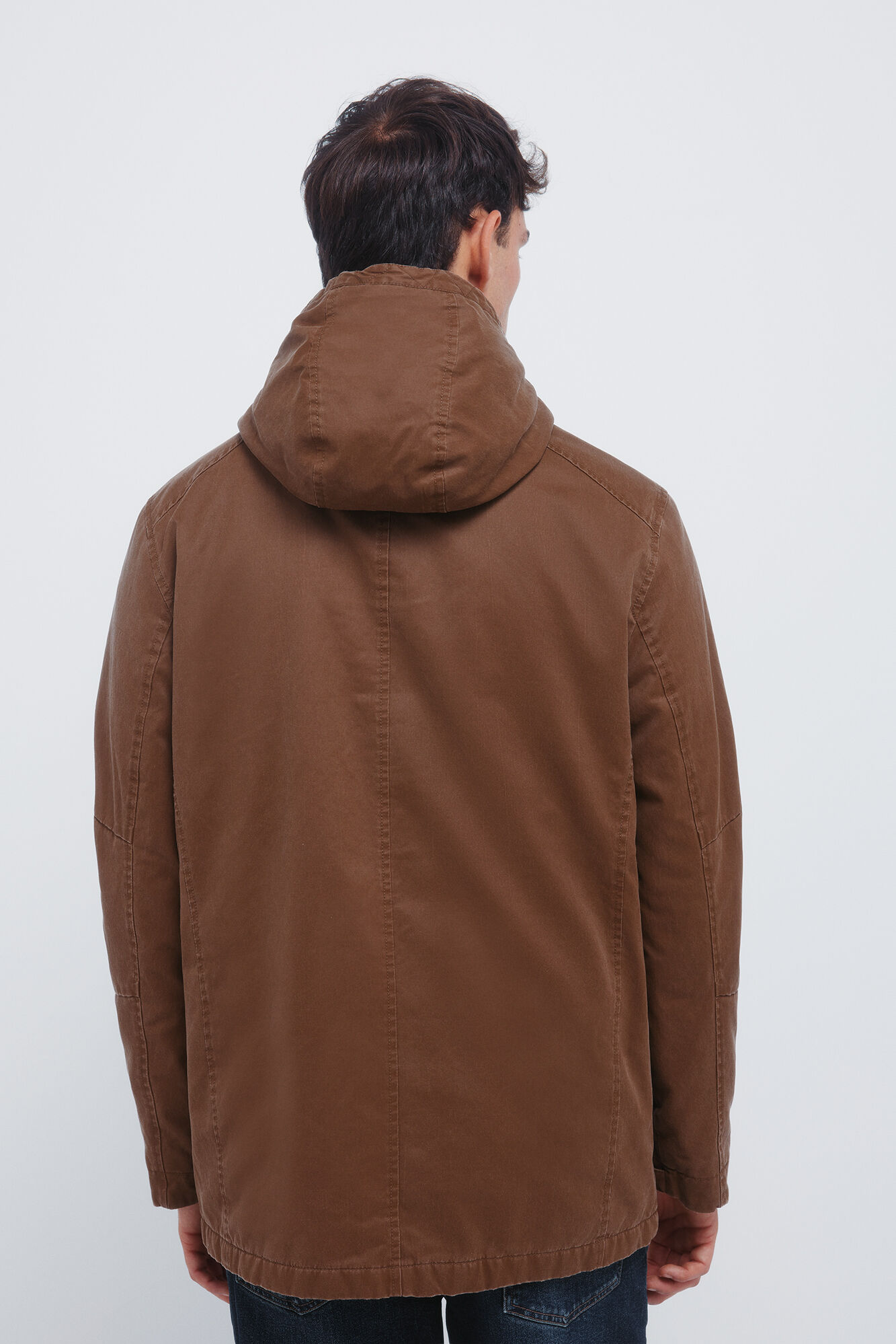 Springfield Parka de algod&oacute;n beige