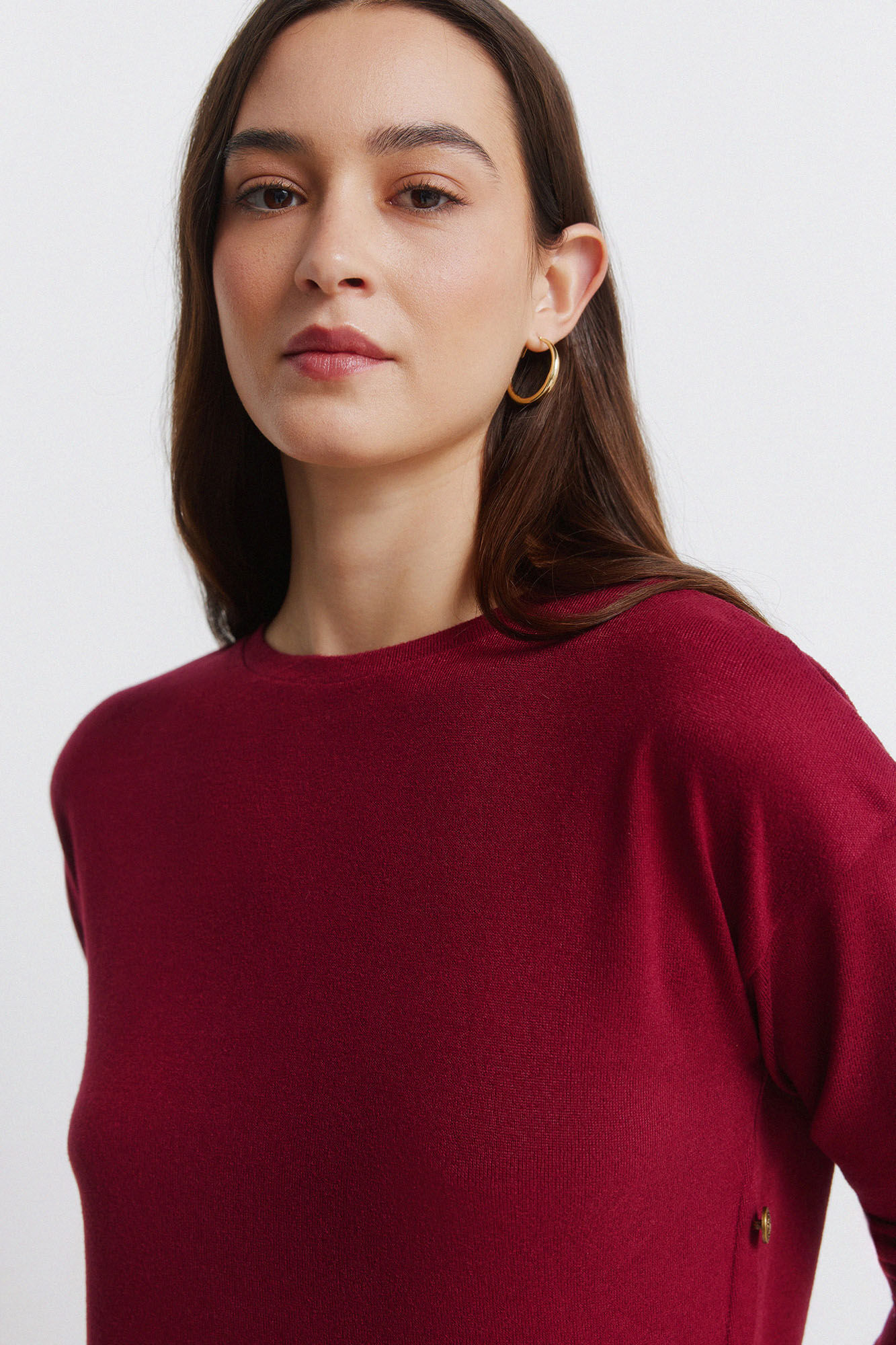 Springfield Playera combinada con botones laterales