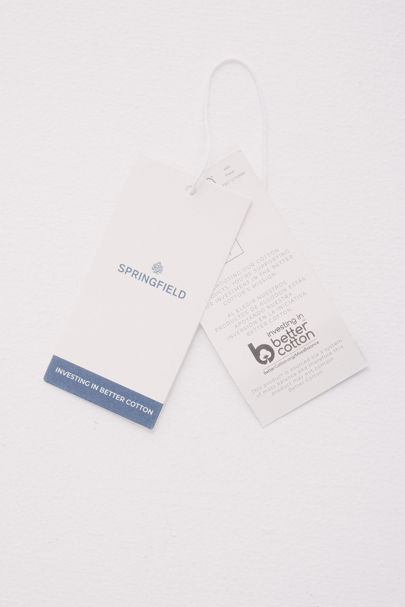 Springfield Pantal&oacute;n chino microestampado slim fit beige