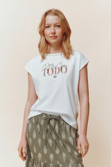 Springfield Playera "Voy con todo" blanco