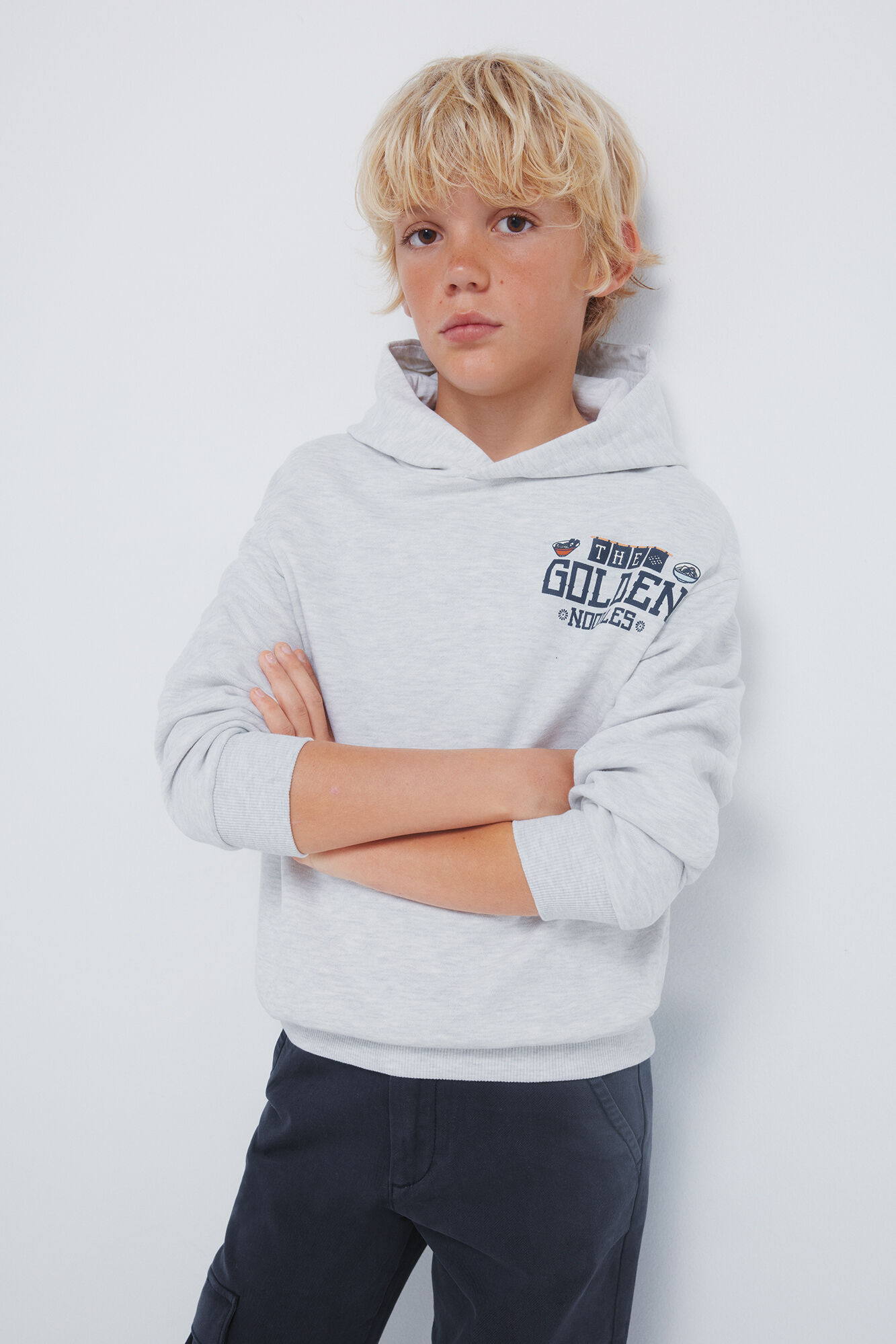 Springfield Kids Sudadera con capucha infantil "Goden" gris