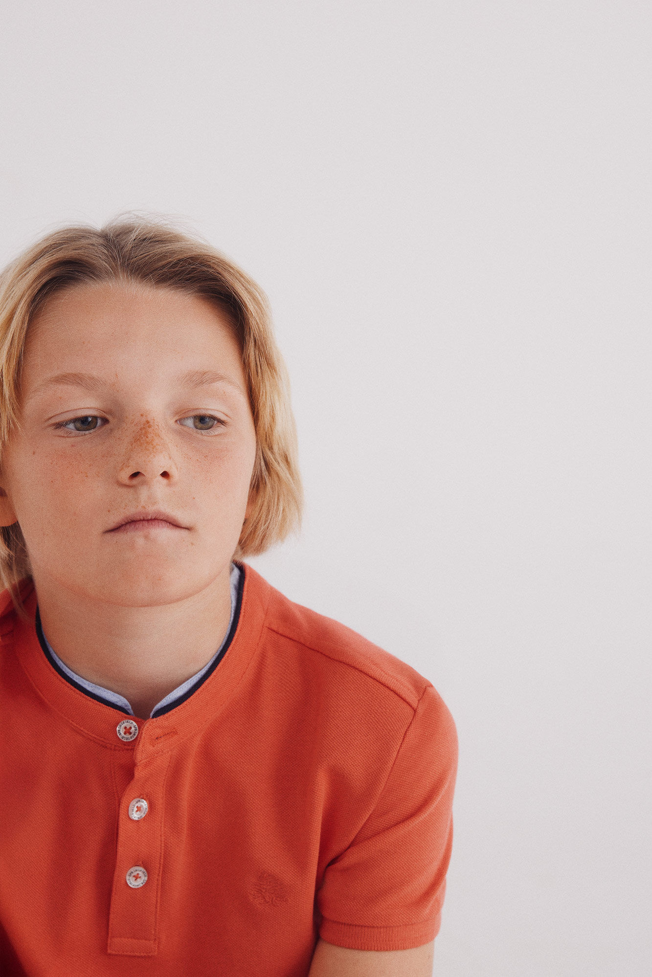 Springfield Kids Polo cuello mao ni&ntilde;o coral