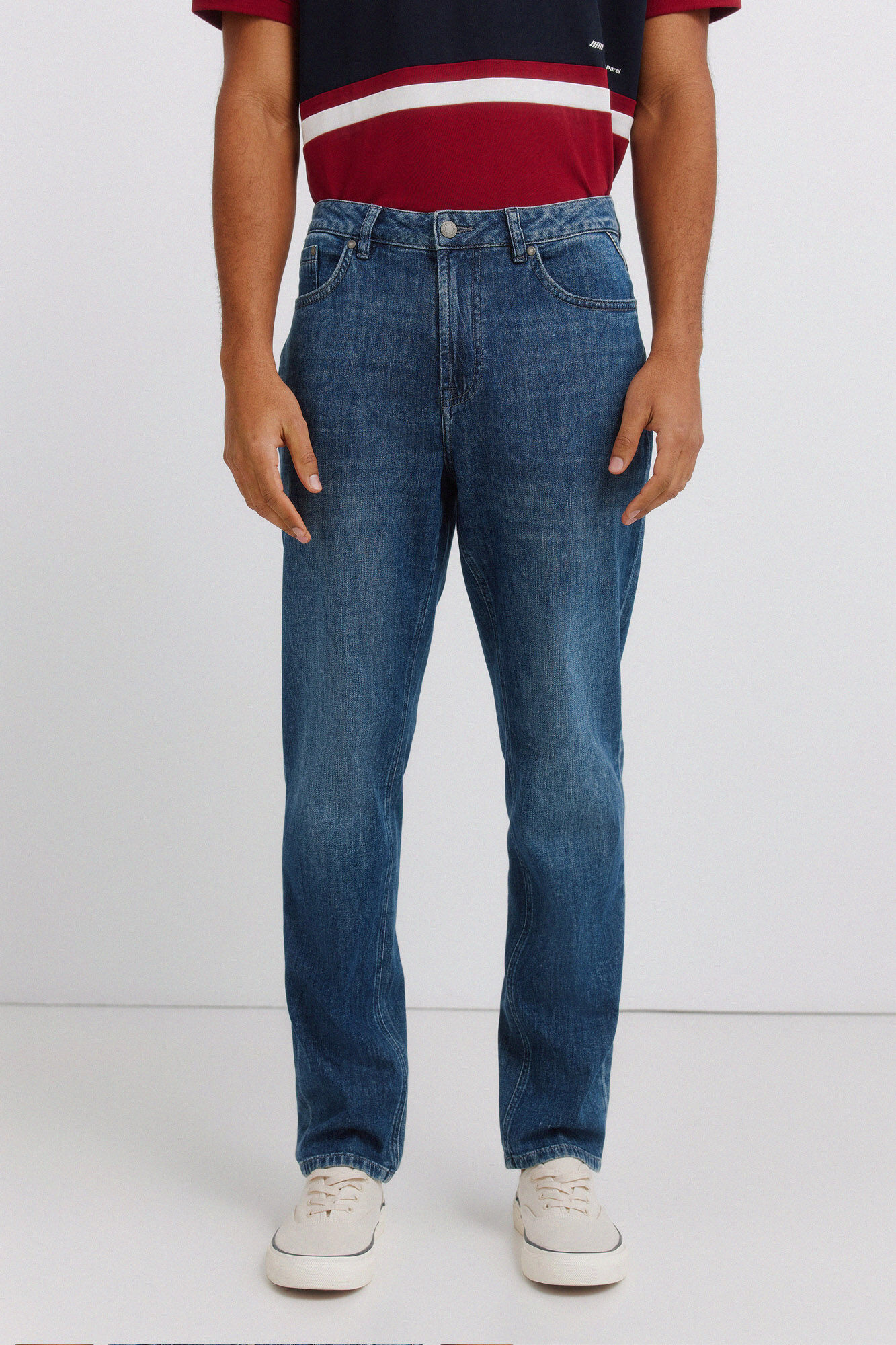 Springfield Jeans ultraligero lavado oscuro slim fit