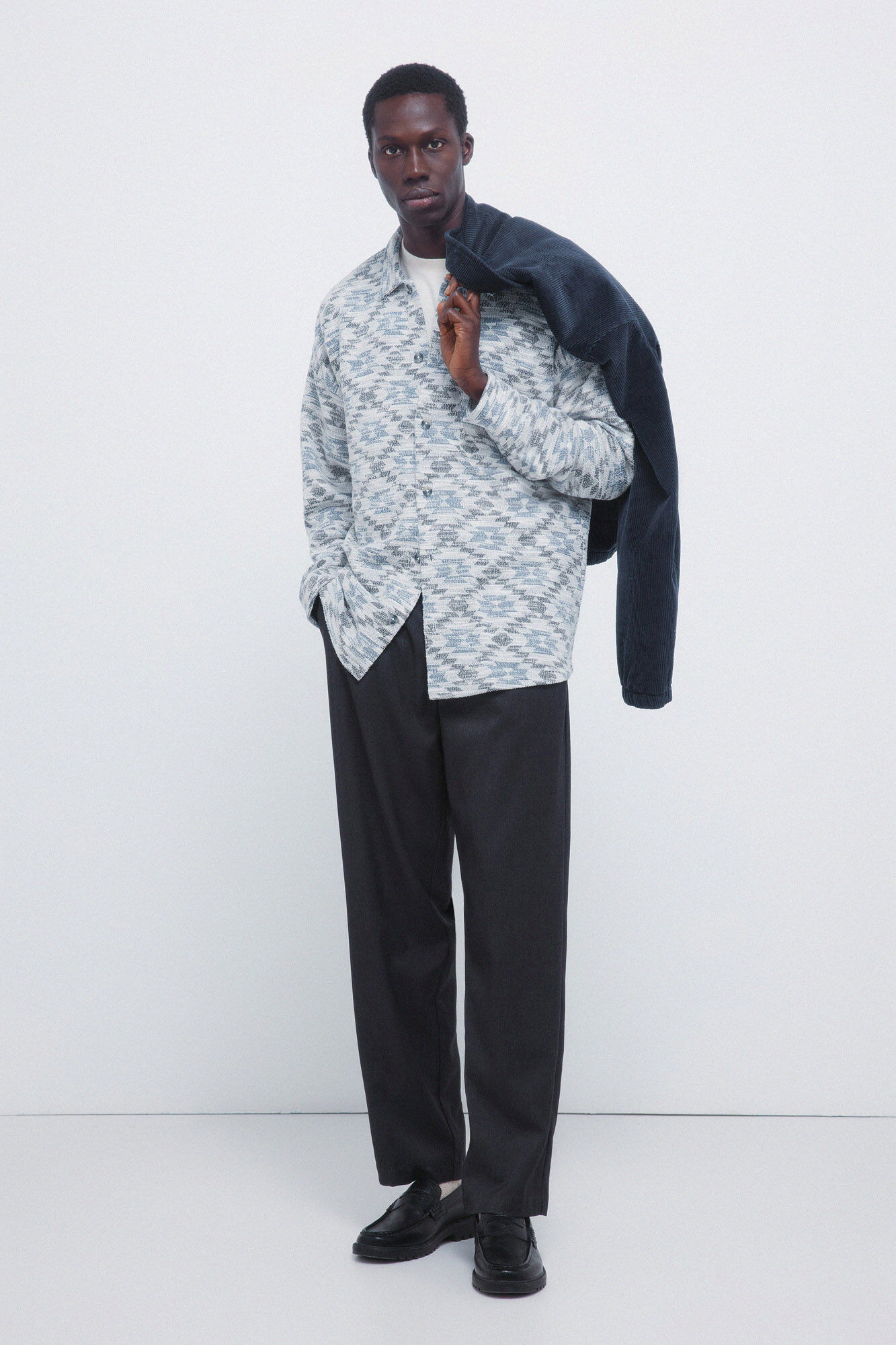 Springfield Camisa de jacquard &eacute;tnica