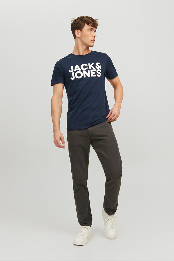 Jack & Jones Playera estándar fit marino