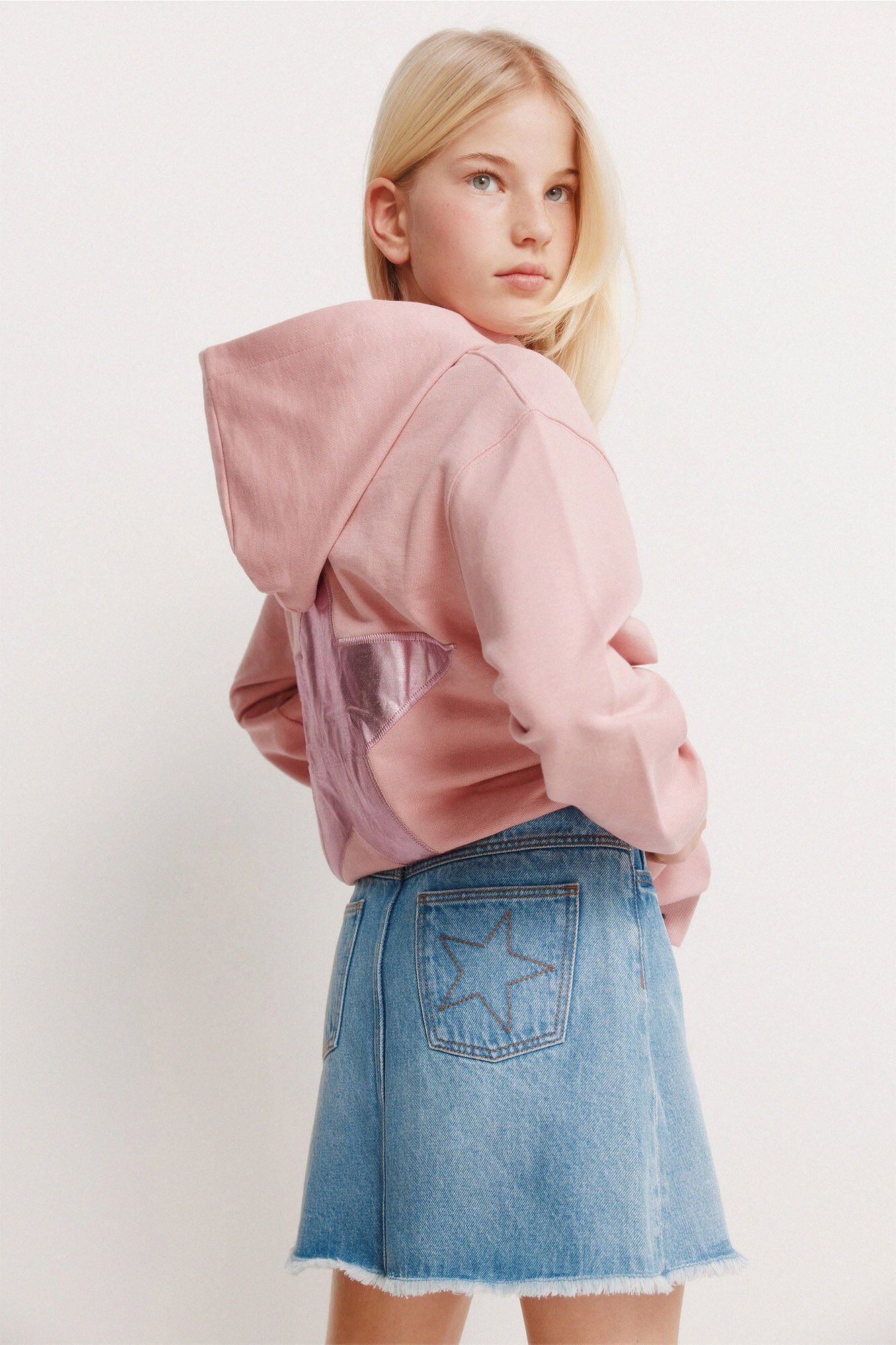 Springfield Kids Falda b&aacute;sica de denim para ni&ntilde;a