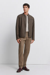 Springfield Pantal&oacute;n chino microestampado slim fit