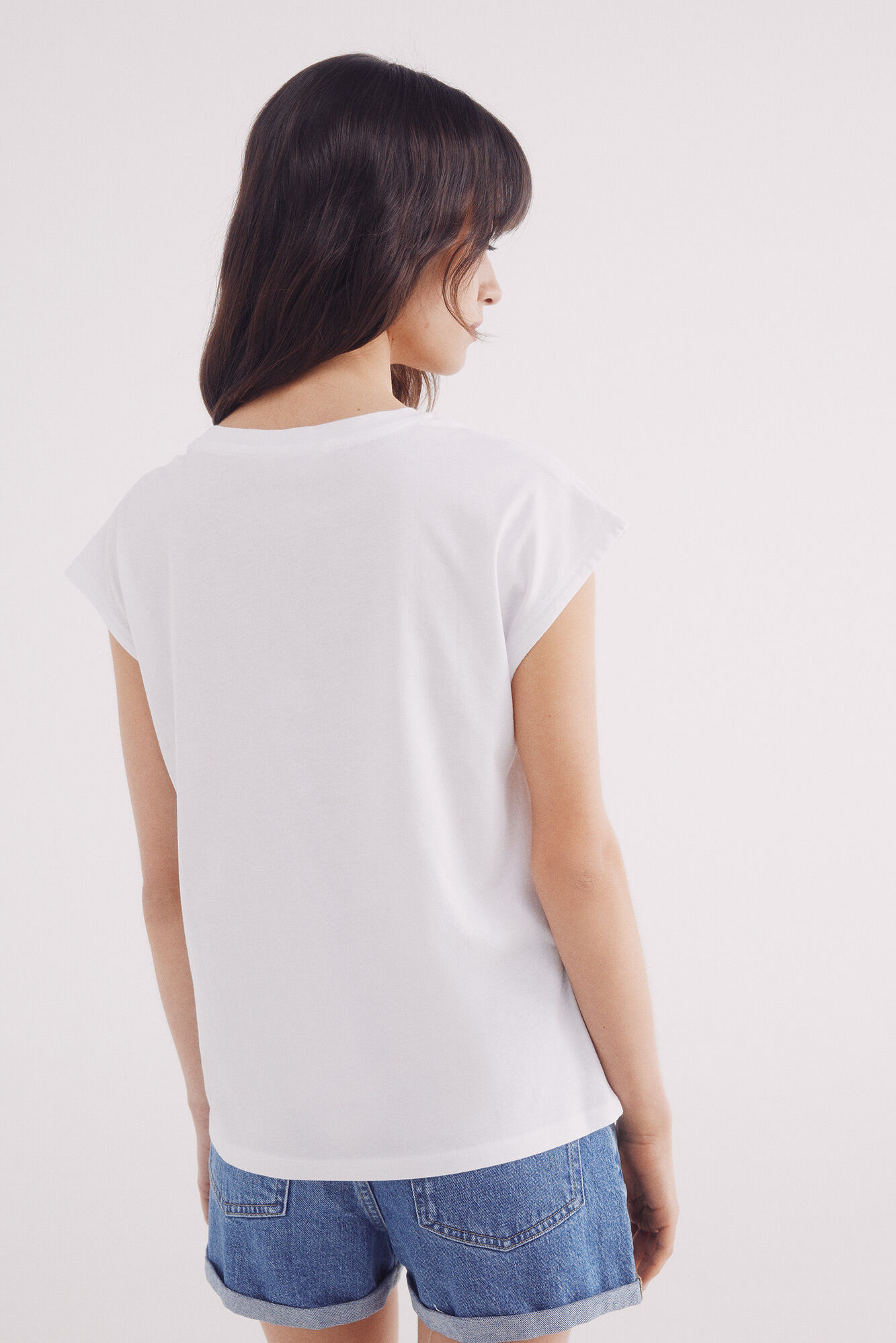 Springfield Playera botones hombros natural