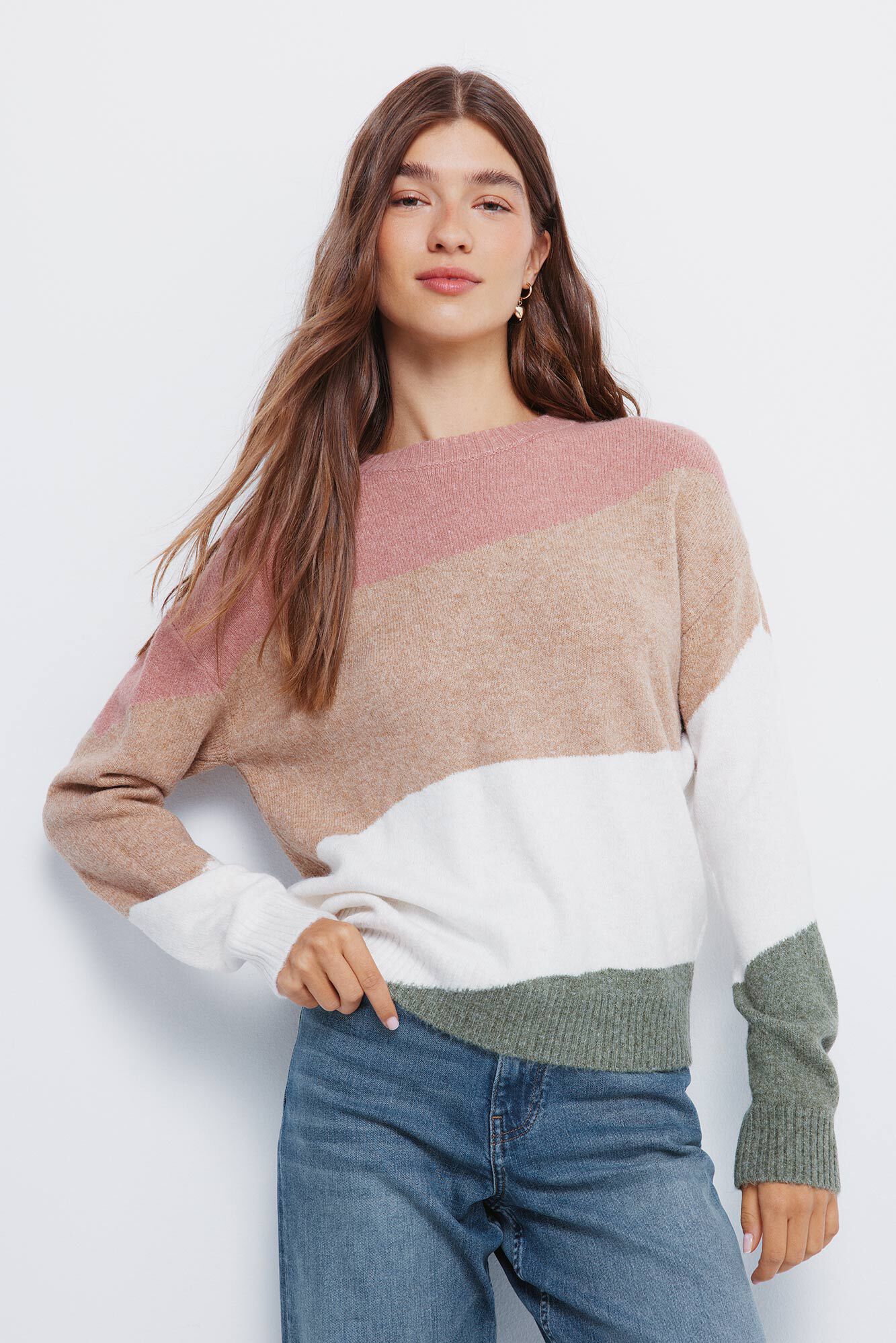 Springfield Su&eacute;ter multicolor caf&eacute;