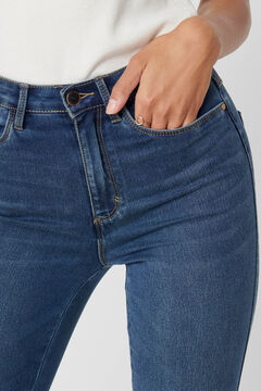 Springfield Jeans Skinny Tiro Alto azulado