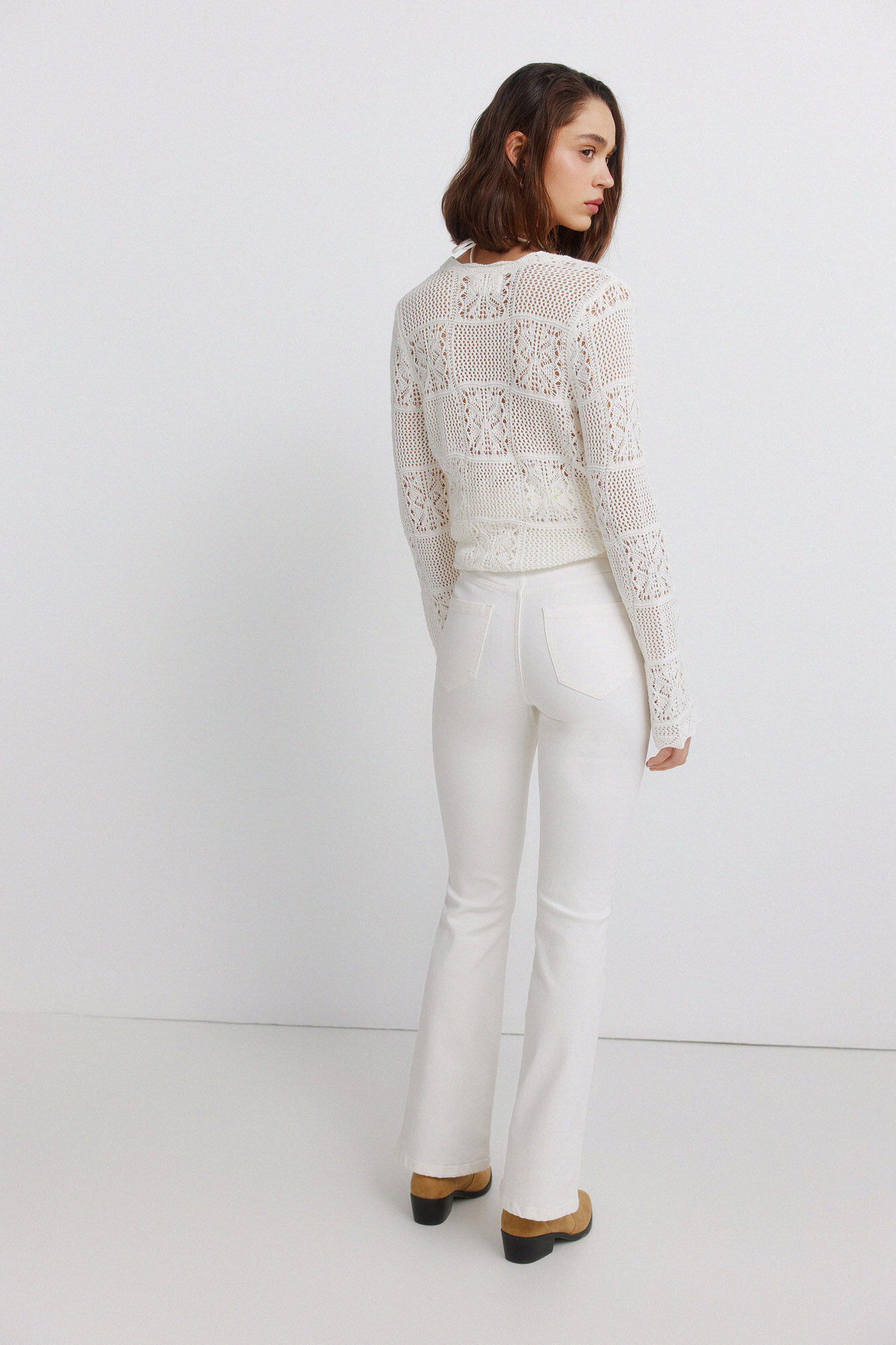 Springfield Jeans bootcut color beige