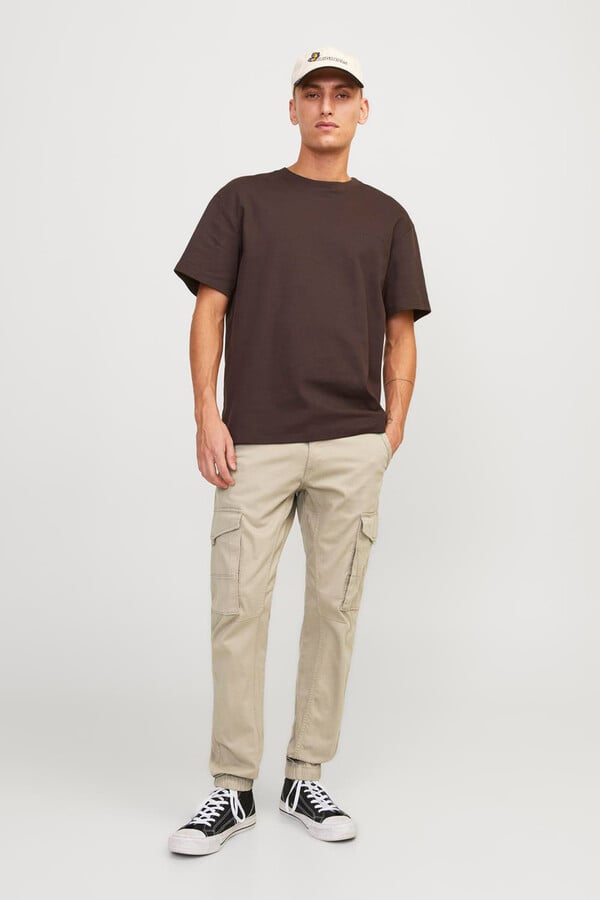 Jack & Jones Pantalón cargo slim fit gris