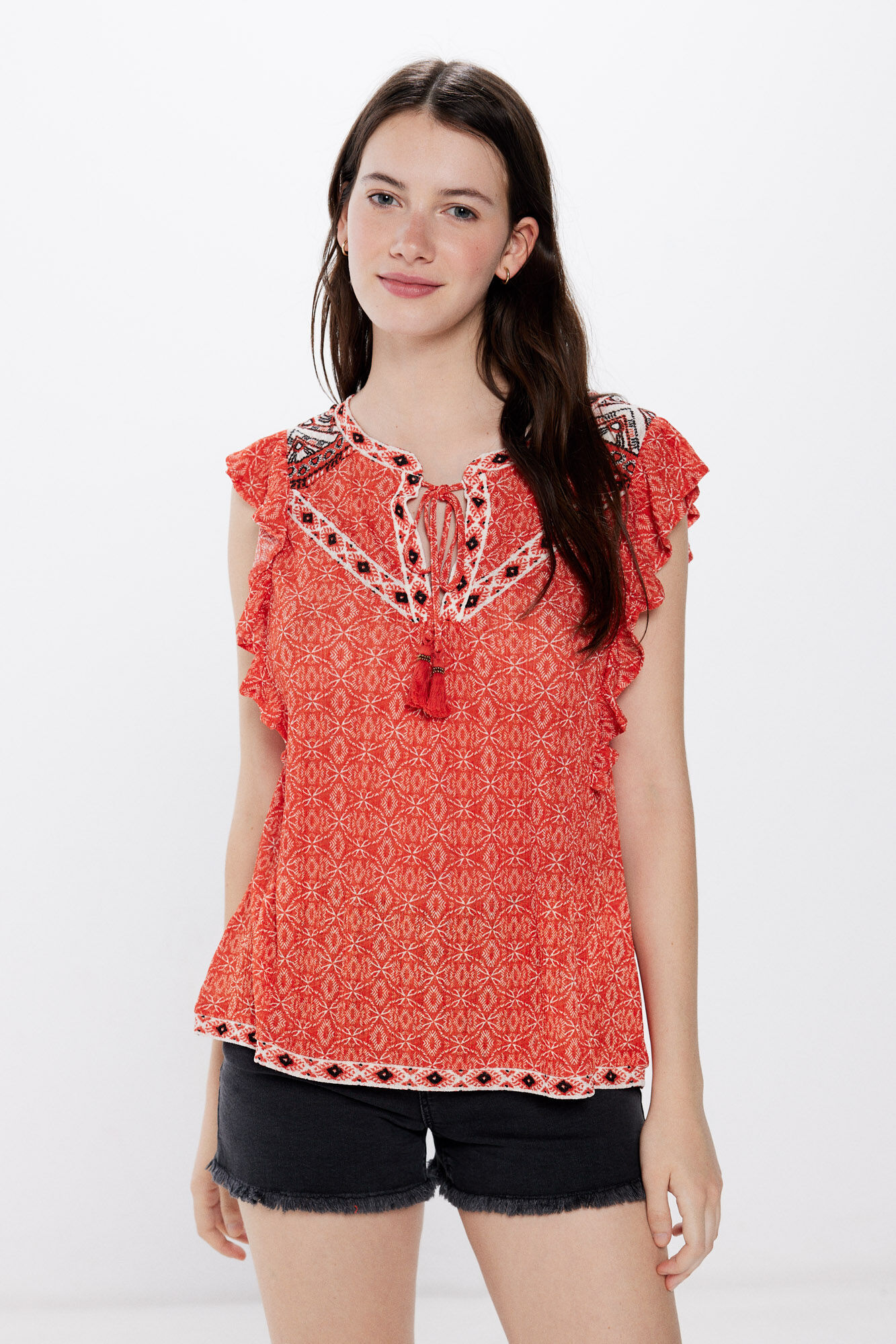Springfield Top estampado mix cenefas