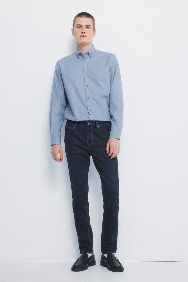 Springfield Jeans pitillo de color azul muy oscuro azul